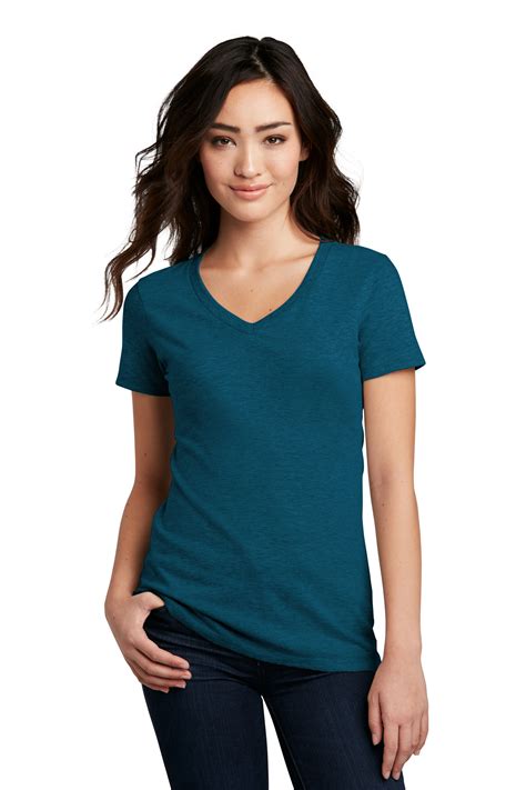District Embroidered Womens Perfect Blend V Neck Tee Womens Apparel