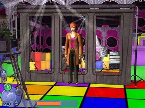 Mod The Sims Disco Cas Complete With Disco Ball And Changing Color