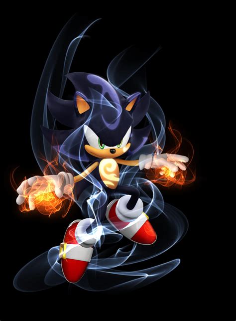 Dark Super Sonic In 3d By 9303kaha On Deviantart