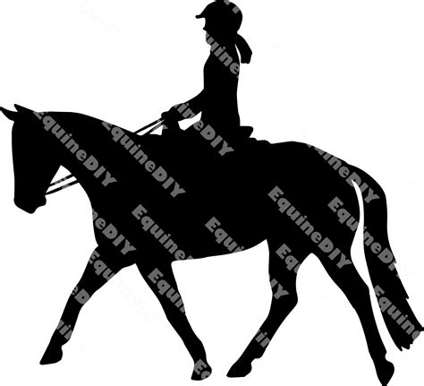 Horse Clipart Western Dressage Ranch Riding Clip Art Trotting Jog Trot