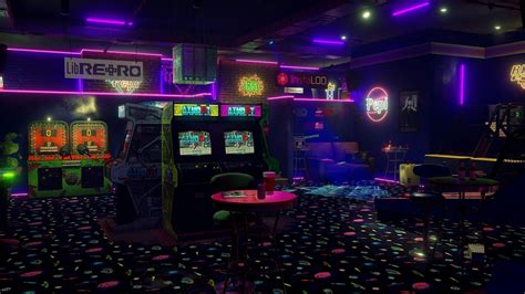 Neon Arcade Wallpapers Top Free Neon Arcade Backgrounds Wallpaperaccess