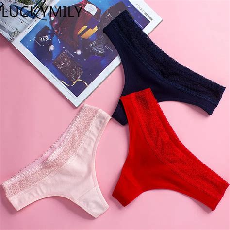 Luckymily Sexy Women Cotton G String Thongs Panties Ladies Seamless