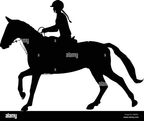 Dressage Horse Silhouette 12 Silhouettes Of Horses With Rider