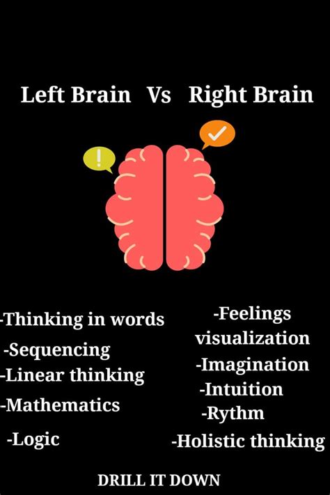 Left Brain Vs Right Brain Whats The Difference With A Help Of Simple