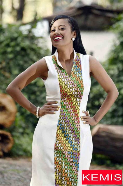 Agata Ch Ethiopian Dresses Kemis Designs Trajes Vestidos Combinados Vestidos Sueltos