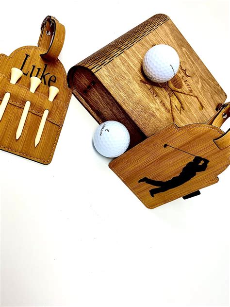Personalized Golf T Set Custom Golf Ball Box Golf Tee Etsy