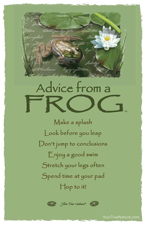 Quote About Frogs Inspiration