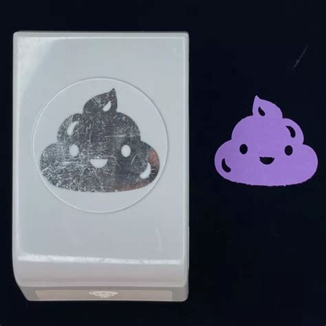 Ek Poop Emoji Design Decor Paper Punch Arts Crafts Scrapbooking 4m 12