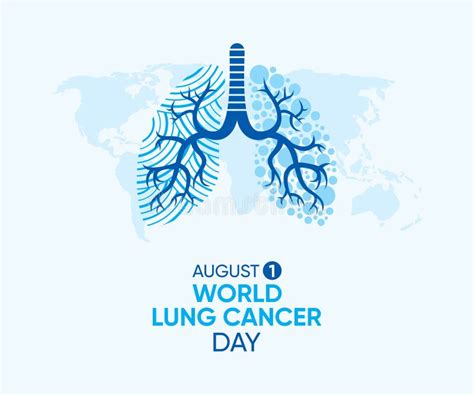 World Lung Cancer Day Stock Vector Illustration Of Lung 221575842