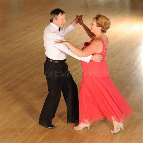 Older Couple Ballroom Dancing Stock Photo Image Of Wooden Moving