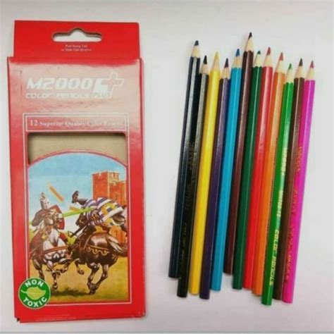 Jual Pensil Warna M2000 Plus 12 Warna Colour Pencil M2000 Plus 12 Wrn