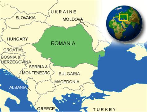 Map Of Romania Countryreports