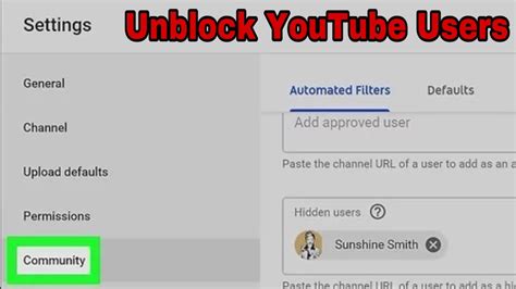 How To Unblock YouTube Users Youtube How To Block And Unblock A Channel Or User YouTube