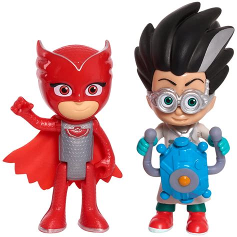 Pj Masks Hero Vs Villain 2 Pack Figure Set Owlette And Romeo Walmart