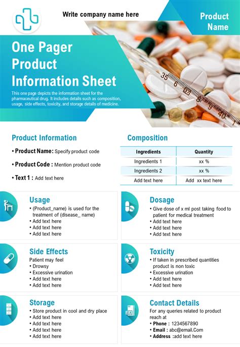 Top 10 One Page New Product Fact Sheet Templates The Slideteam Blog