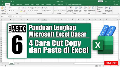 4 Cara Copy Cut Dan Paste Data Di Excel Excel Dasar Youtube