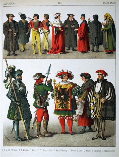 German 1500 1550 Historical Costume Medieval Clothing German Costume