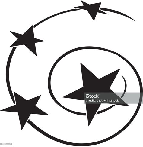 Star Swirl Stock Illustration Download Image Now Black And White
