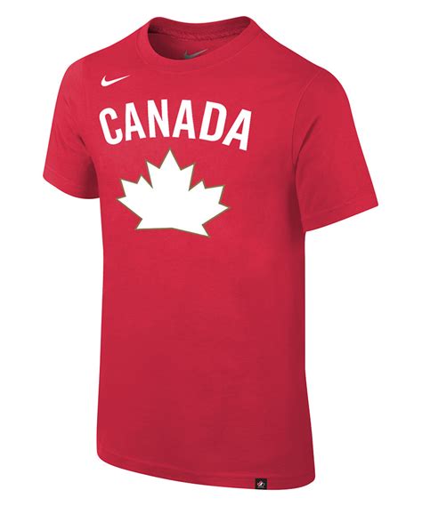 Nike Team Canada Kids Core Cotton Heritage T Shirt Pro Hockey Life