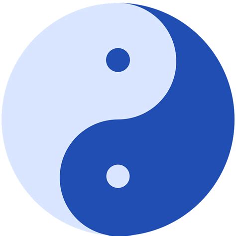 Télécharger Symbole Yin Yang Bleu Png Transparent Stickpng