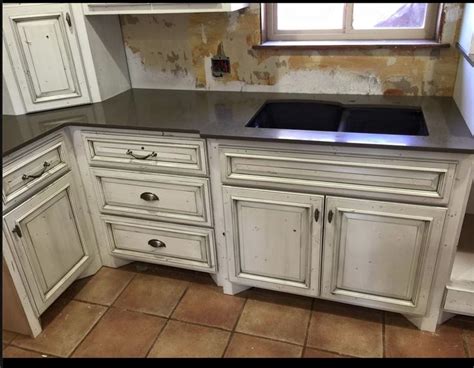 Maybe you would like to learn more about one of these? White cabinets with a gray glaze | Kitchen pantry/Laundry ...