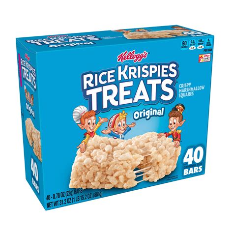 Kelloggs Rice Krispies Treats Crispy Marshmallow Squares Bars 312oz