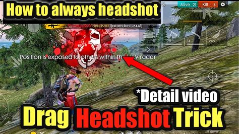 In fact, the massive recoil in some of the weapons makes it below, you will find the best sensitivity settings to deal a auto headshot to your enemies. Free fire drag headshot trick how to always headshot ...