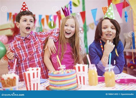 Birthday Party Stock Image Image Of Interior Funny 98841493