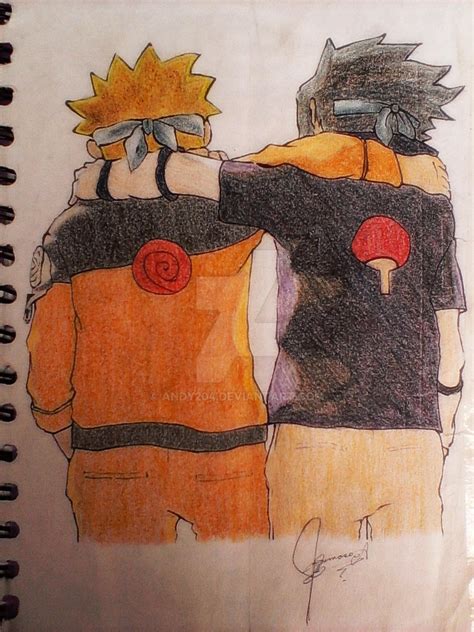 Best Friends Naruto And Sasuke By Andy204 On Deviantart