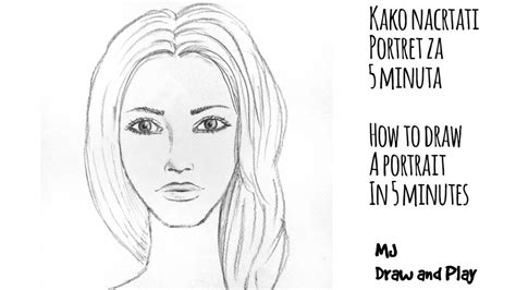 Kako Nacrtati Portret Za 5 Minuta Bez Ubrzavanja Draw A Portrait In