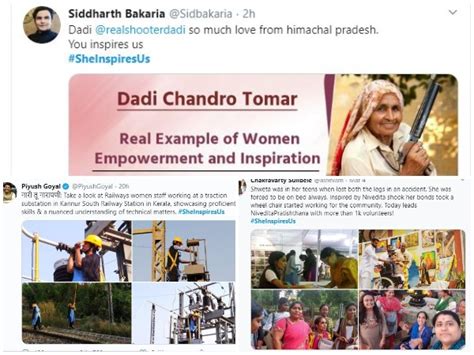 Pm Modi Launches Sheinspiresus Campaign Twitteratis React With Inspiring Stories