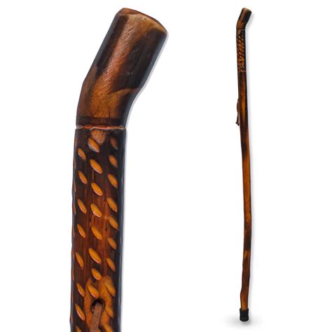 Rms Natural Wood Walking Stick 48 Handcrafted Wooden Hiking Stick