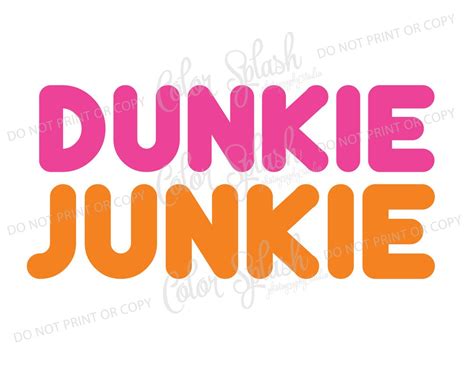 Dunkin Donuts Dunkie Junkie Coffee Svg Dxf Eps Clipart Svg