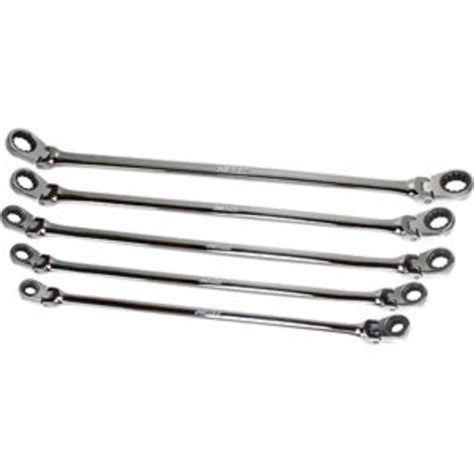 5 Pc Metric Flexible Ratcheting Wrench Set Ezrrm5