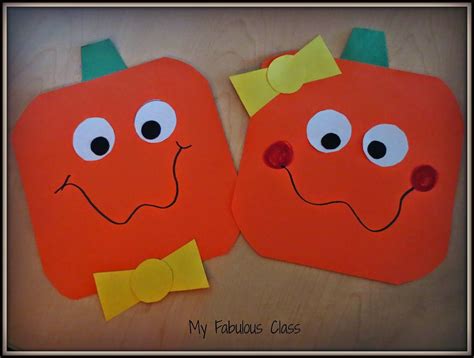 My Fabulous Class: Pumpkins, Pumpkins, Pumpkins | Halloween preschool, Kindergarten crafts ...