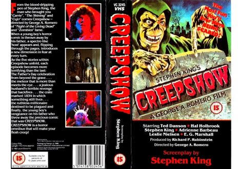Creepshow 1982 On Video Collection United Kingdom Vhs Videotape