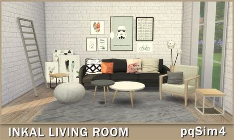 Inkal Living Room Sims 4 Custom Content Muebles Sims 4 Cc Sala De