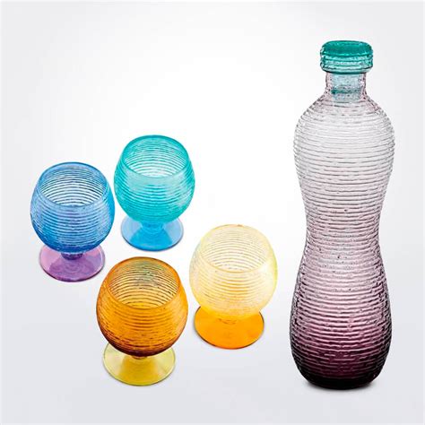 Multicolor Glassware Set Shop Italian Glassware At Maison Numen