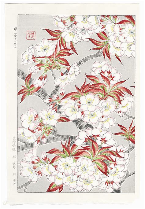 Fuji Arts Japanese Prints Yoshino Cherry Blossoms Right By