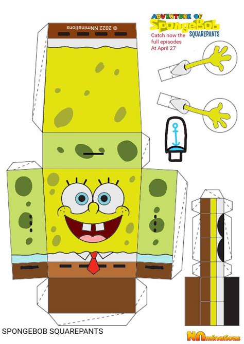 Adventure Of Spongebob Squarepants Papercraft 1 By Neptunenickani47 On