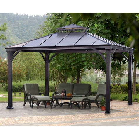Outdoor shade tents like hardtop gazebos, pergolas and canopies are the right accessories to have for your next party or to enjoy all year round. spin_prod_840613912?hei=333&wid=333&op_sharpen=1