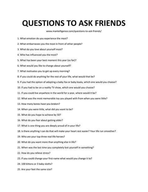 立派な Q And A Questions For Friends ラスカルトート
