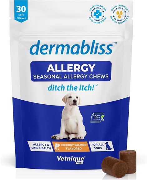 Vetnique Labs Dermabliss Seasonal Allergy And Immune Support Hickory