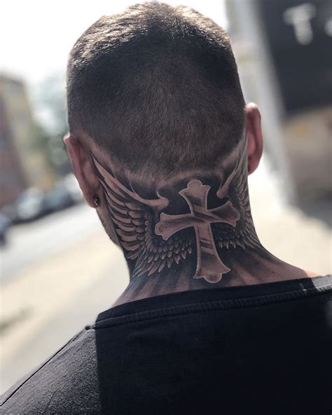 Front Neck Tattoos For Men Wings Best Tattoo Ideas