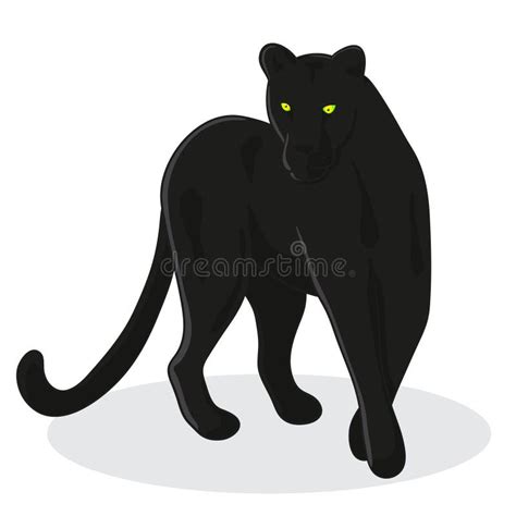 Black Cartoon Panther Stock Illustrations 4897 Black Cartoon Panther