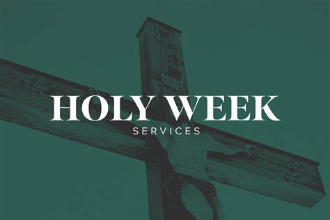 Online Holy Week Services