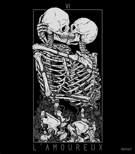 1000 Drawings The Lovers By Deniart Wallpaper Collage Skull