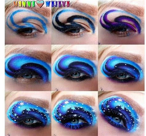 Starry Eyed Eye Makeup Pictures Galaxy Makeup Galaxy Eye Makeup