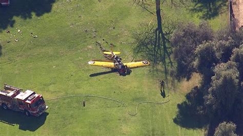 Harrison Ford Survives Small Plane Crash Youtube