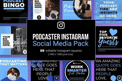 Canva Podcast Instagram Social Media Templates — Mike Brennan Design